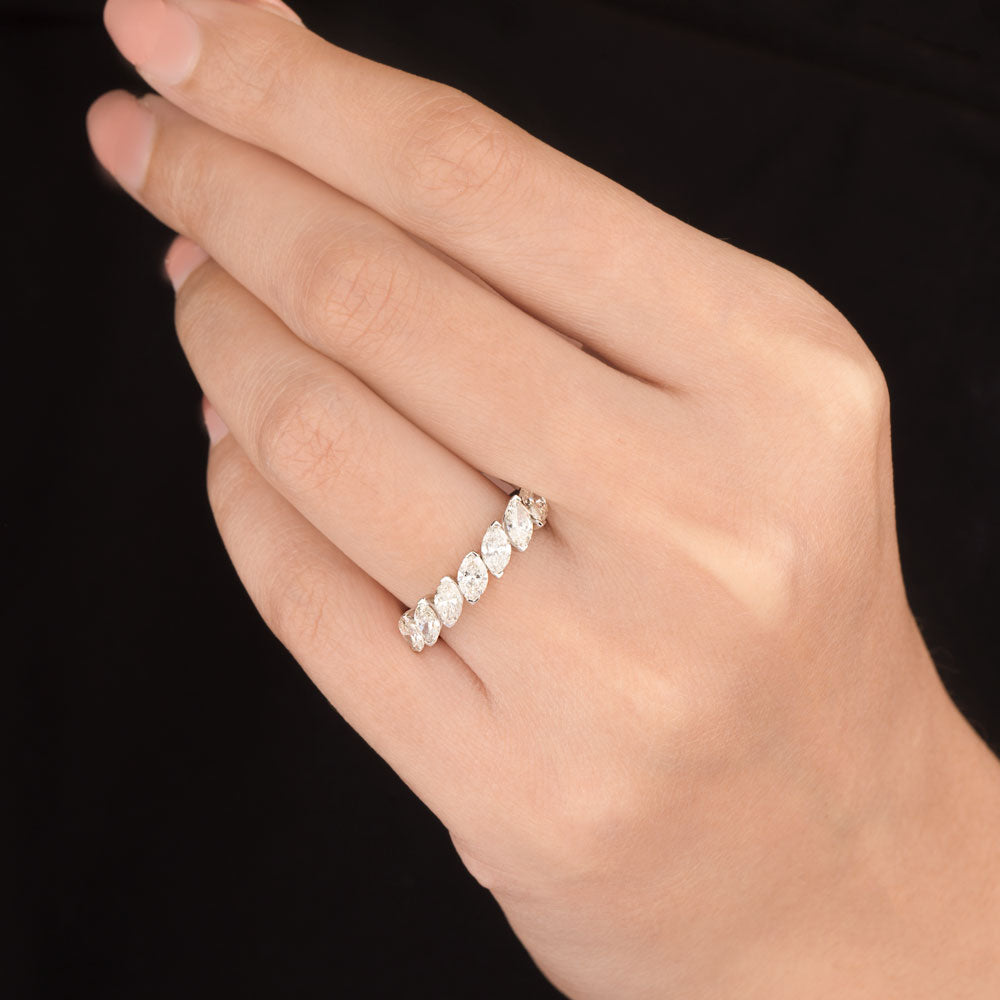 18K White Gold Diamond Ring - 1.285ct VS-SI-HI