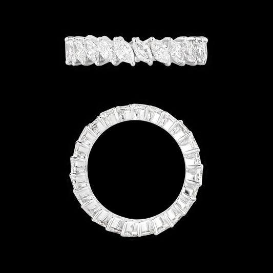 18K White Gold Diamond Ring - 2.447ct VS-SI-HI