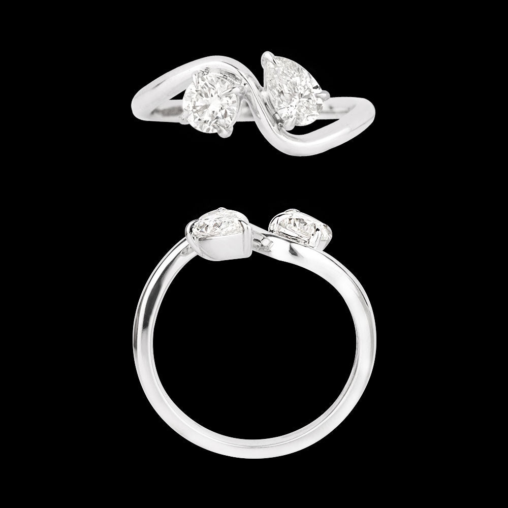 18K White Gold Diamond Ring - 0.805ct VVS-VS-HI