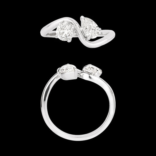 18K White Gold Diamond Ring - 0.805ct VVS-VS-HI