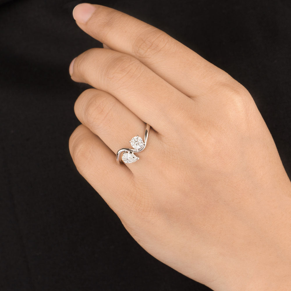 18K White Gold Diamond Ring - 0.805ct VVS-VS-HI