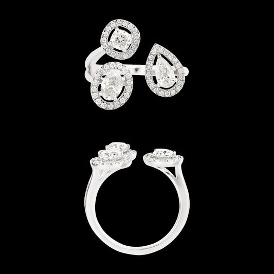 18K White Gold Diamond Ring - 1.309ct VS-SI-GH