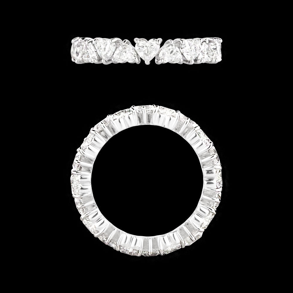 18K White Gold Diamond Ring - 2.992ct VVS-FG