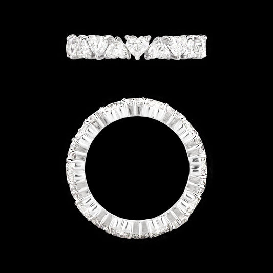 18K White Gold Diamond Ring - 2.992ct VVS-FG