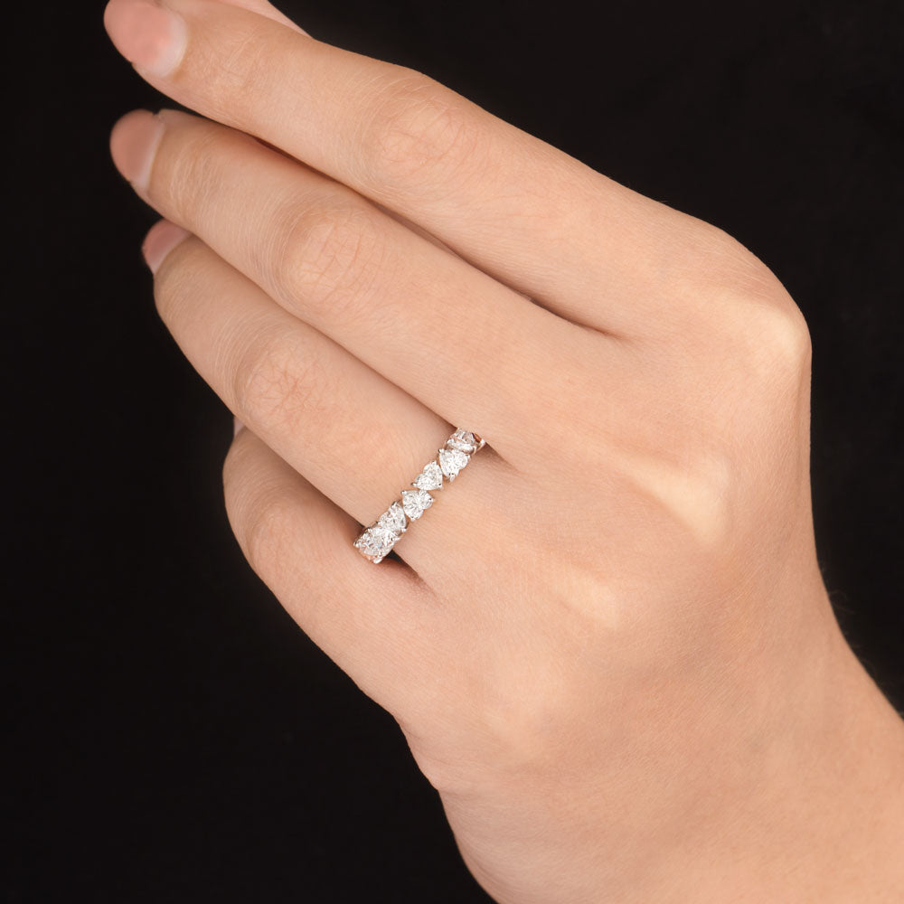 18K White Gold Diamond Ring - 2.992ct VVS-FG