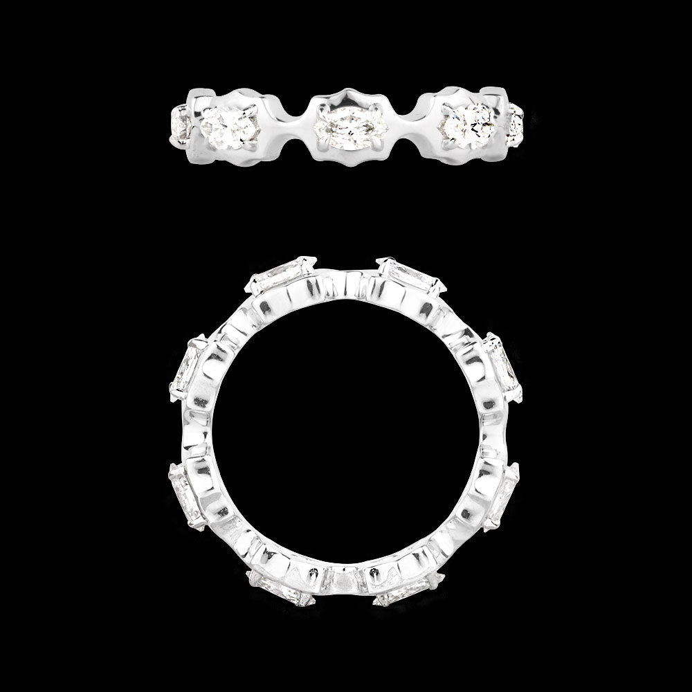 18K White Gold Diamond Ring - 1.17ct VS-SI-HI