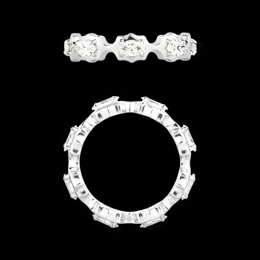 18K White Gold Diamond Ring - 1.17ct VS-SI-HI