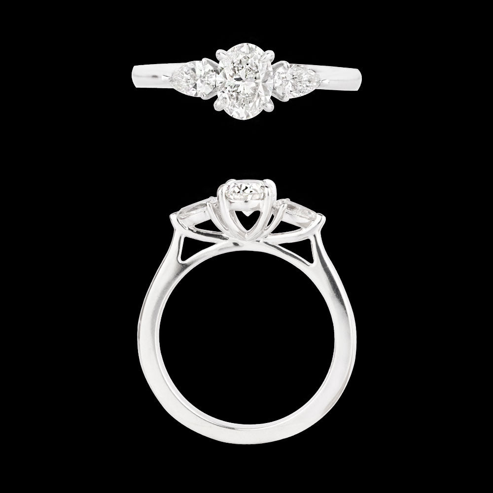 18K White Gold Diamond Ring - 1.014ct VS-SI-HI