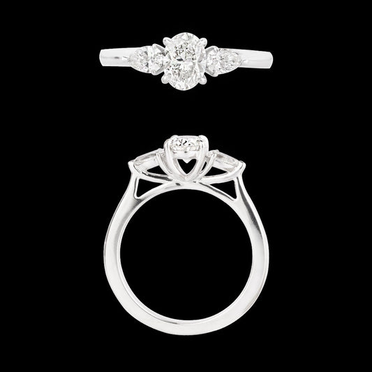 18K White Gold Diamond Ring - 1.014ct VS-SI-HI