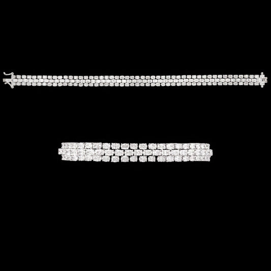 18K White Gold Diamond Bracelet - 7.28ct VS-SI-EF