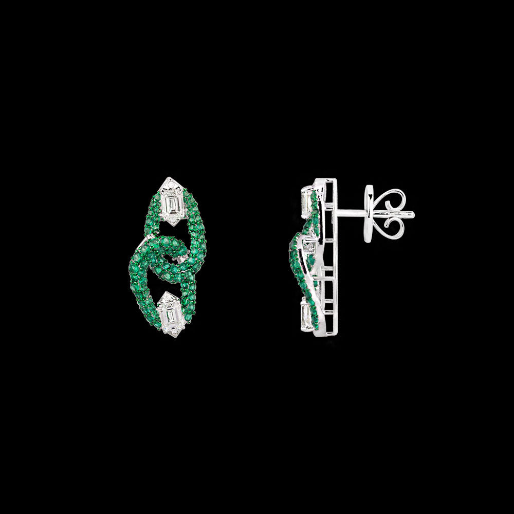 18K White Gold Diamond Jewellery - 1.92ct VS-SI-FG with Colour Stones