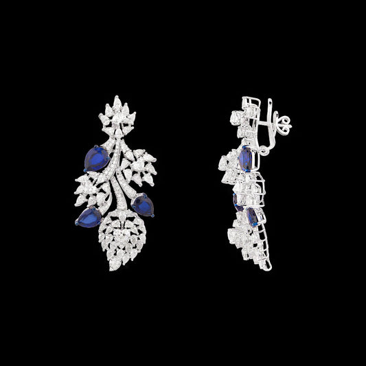 18K White Gold Diamond Jewellery - 10.28ct VS-SI-FG with Colour Stones