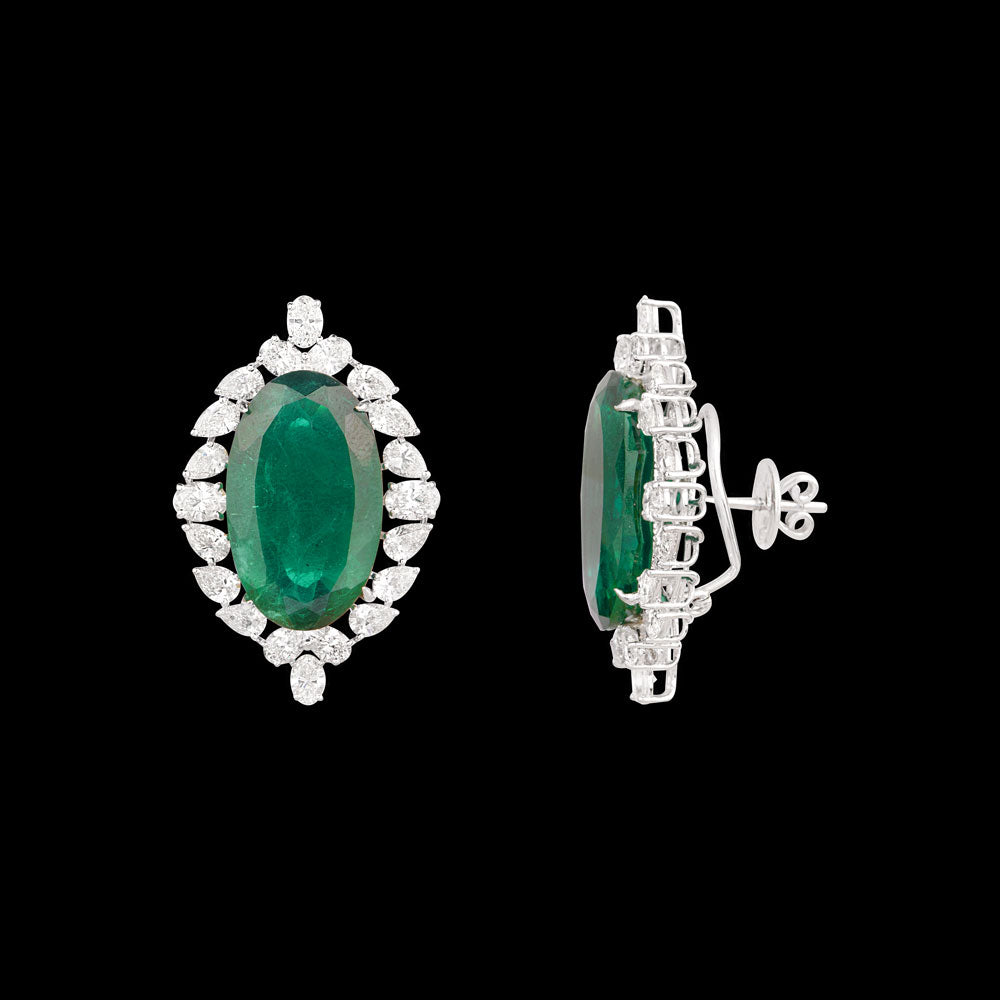 18K White Gold Diamond Jewellery - 8.6ct VS-SI-GH with Colour Stones