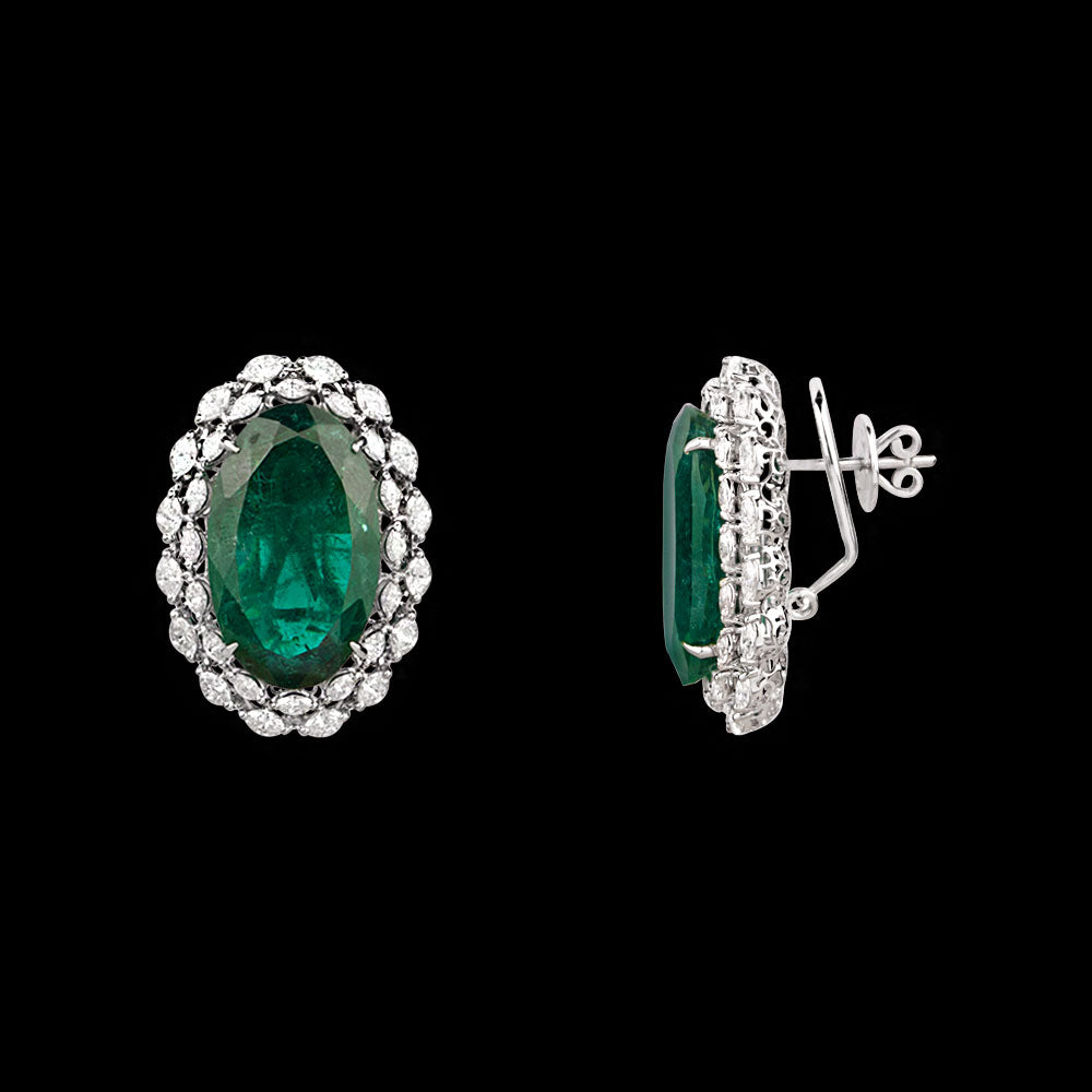 18K White Gold Diamond Jewellery - 3.93ct VS-SI-GH with Colour Stones