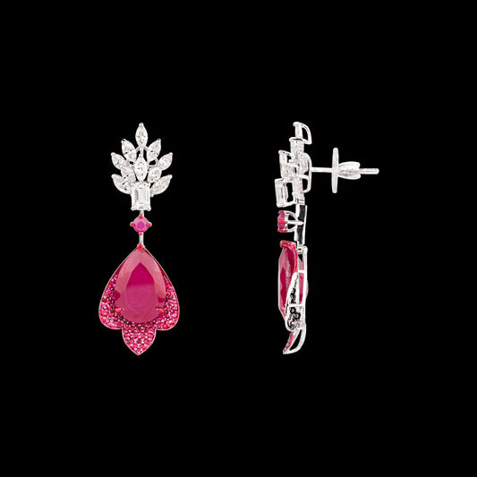 18K White Gold Diamond Jewellery - 2.6ct VS-SI-GH with Colour Stones