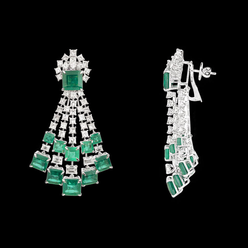 18K White Gold Diamond Jewellery - 15.52ct N-A with Colour Stones
