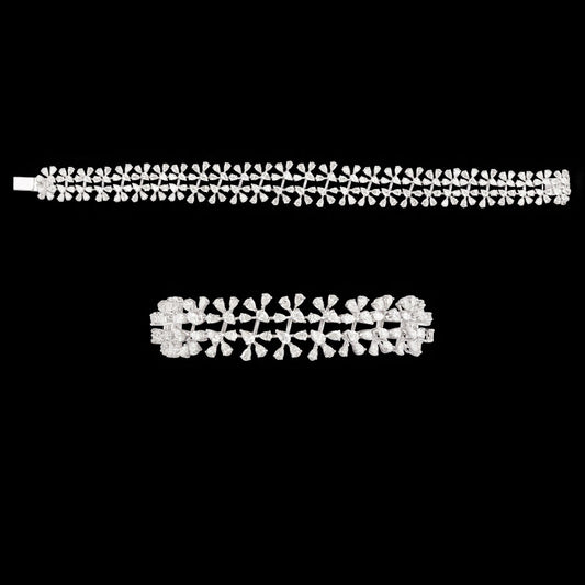 18K White Gold Diamond Bracelet - 11.02ct VVS-VS-FG