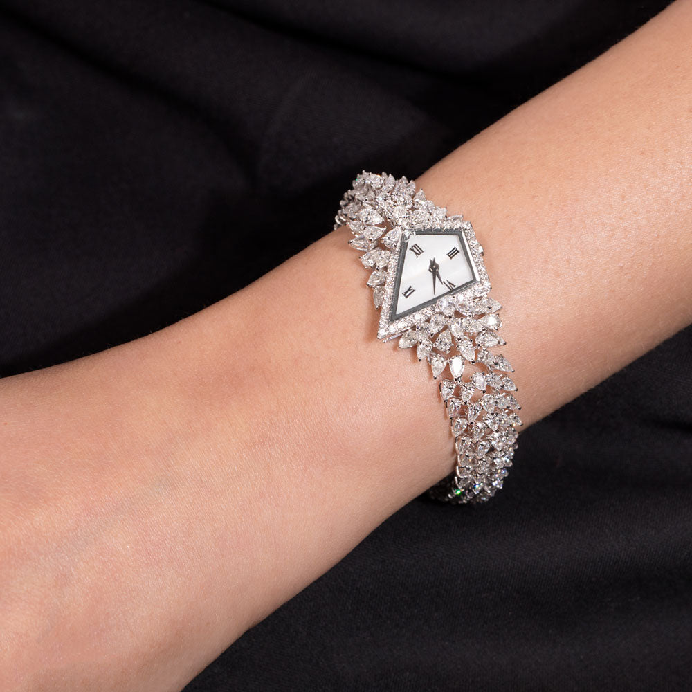18K White Gold Diamond Jewellery - 15.18ct VVS-VS-FG