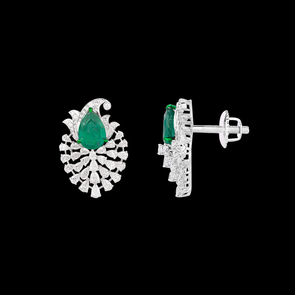 18K White Gold Diamond Jewellery - 4.608ct VS-SI-GH with Colour Stones