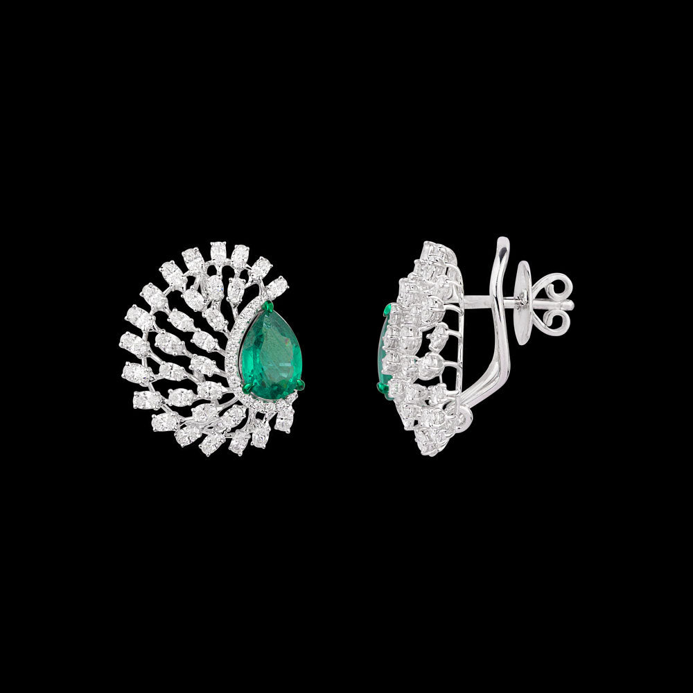 18K White Gold Diamond Jewellery - 2ct VS-SI-EF with Colour Stones