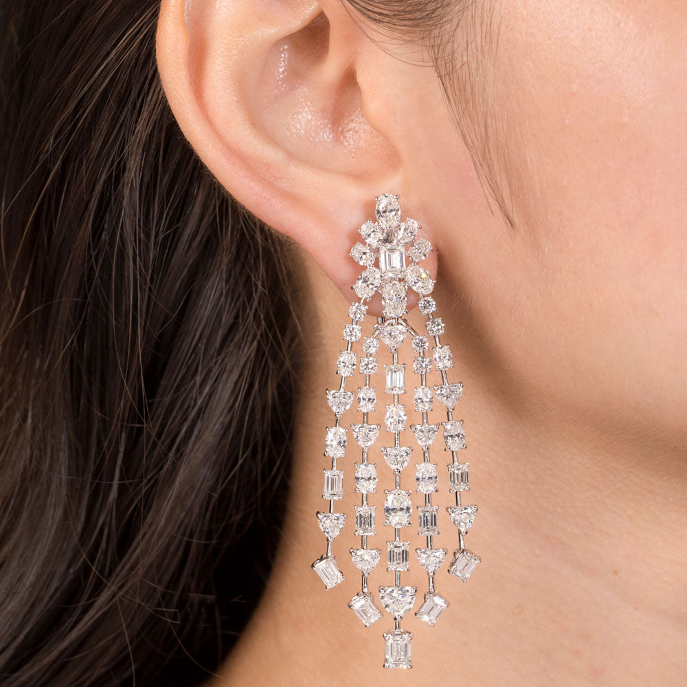 18K White Gold Diamond Jewellery - 20.783ct VS-SI-FGH