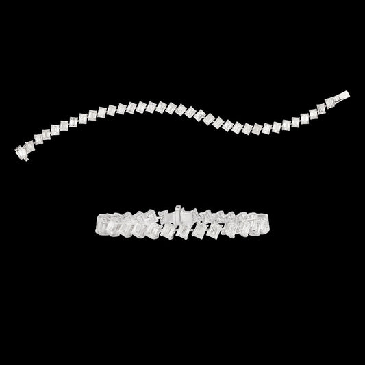 18K White Gold Diamond Bracelet - 16.62ct VS-SI-GH