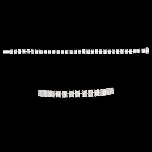 18K White Gold Diamond Bracelet - 16.756ct VS-SI-HI