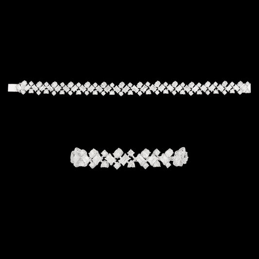 18K White Gold Diamond Bracelet - 15.38ct VVS-VS-HI