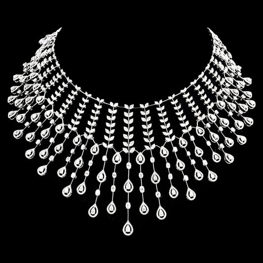 18K White Gold Diamond Necklace - 31.466ct VVS-VS-IJ