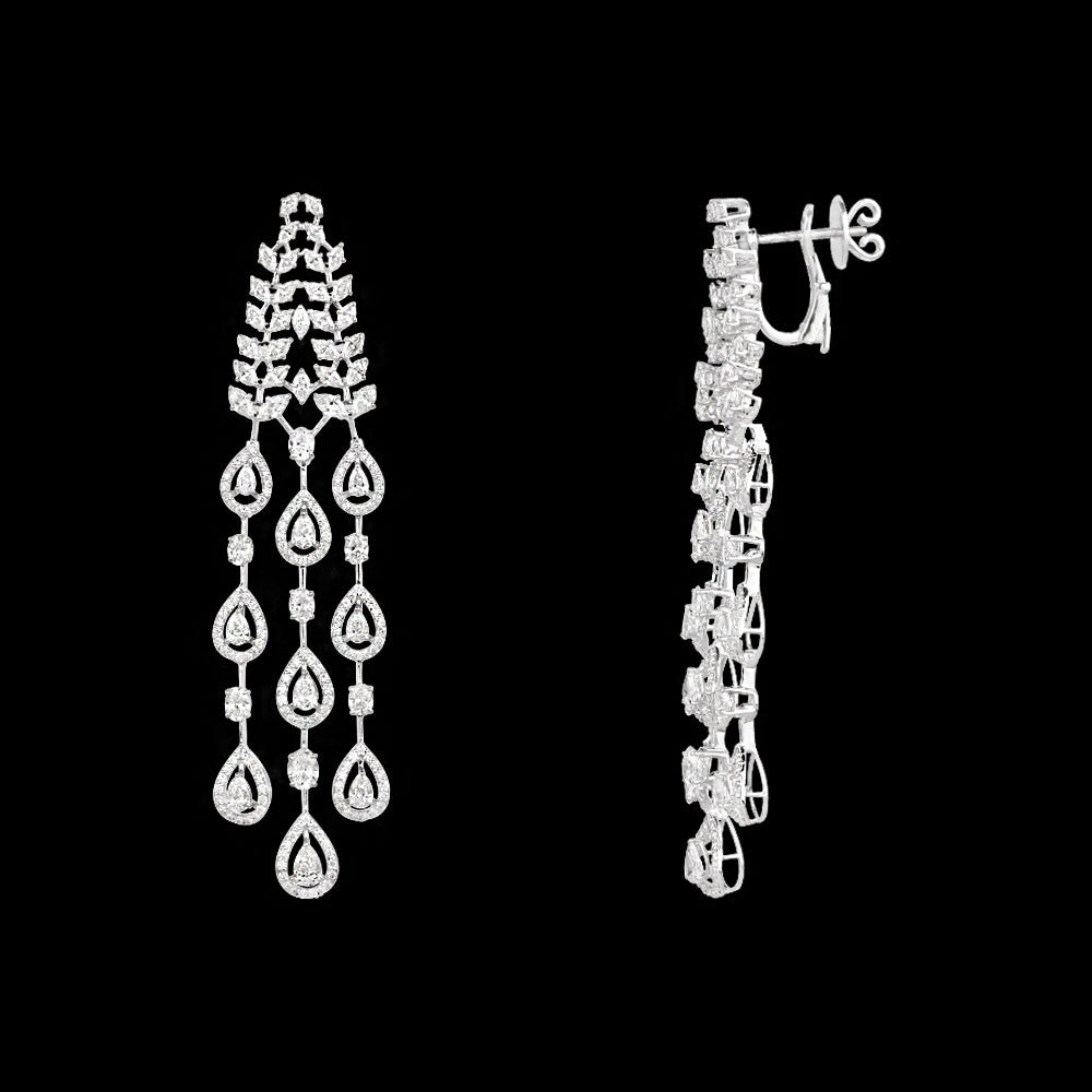 18K White Gold Diamond Jewellery - 8.842ct VVS-VS-IJ