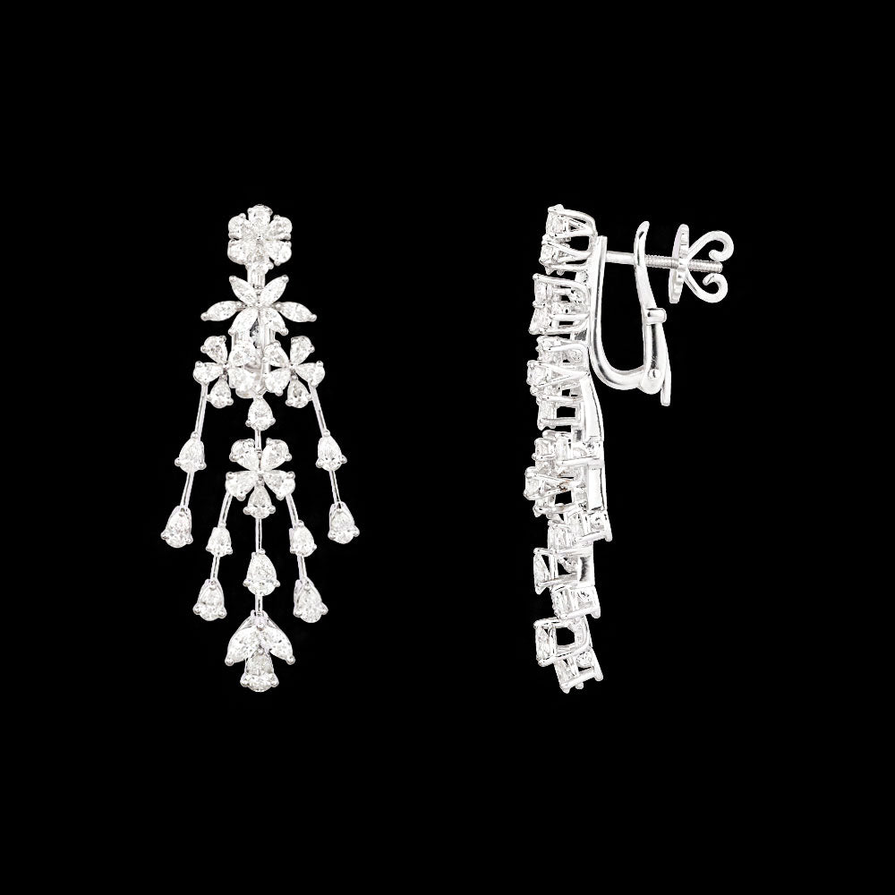 18K White Gold Diamond Jewellery - 5.52ct VVS-VS-GH