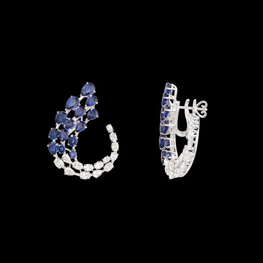 18K White Gold Diamond Jewellery - 5.32ct VS-SI-HI with Colour Stones