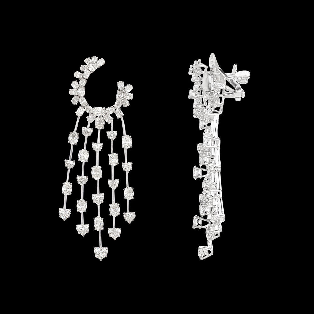 18K White Gold Diamond Jewellery - 12.42ct VVS-VS-GH