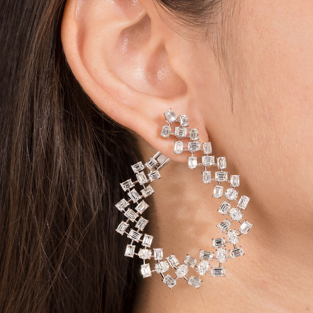 18K White Gold Diamond Jewellery - 14.875ct VVS-VS-GH