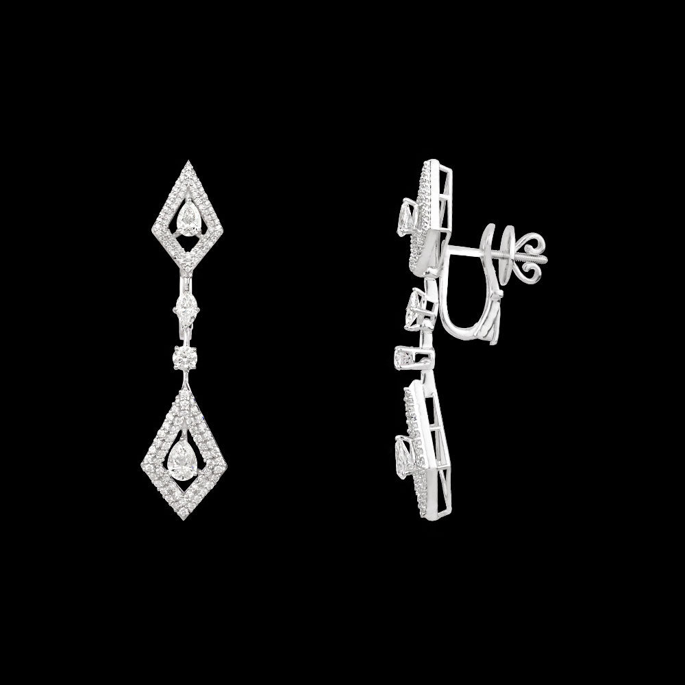 18K White Gold Diamond Jewellery - 3.025ct VVS-VS-GH
