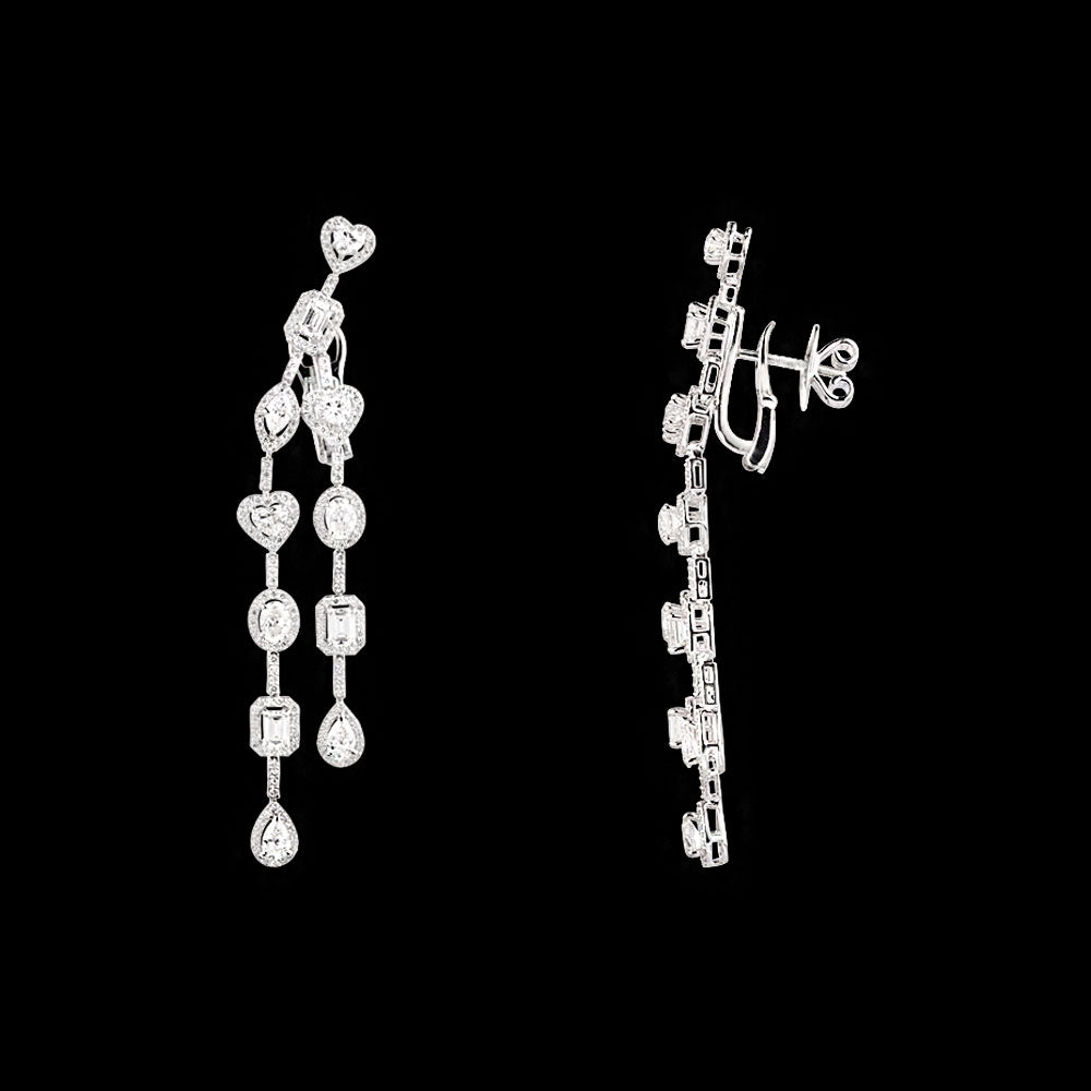 18K White Gold Diamond Jewellery - 7.705ct VVS-VS-GH