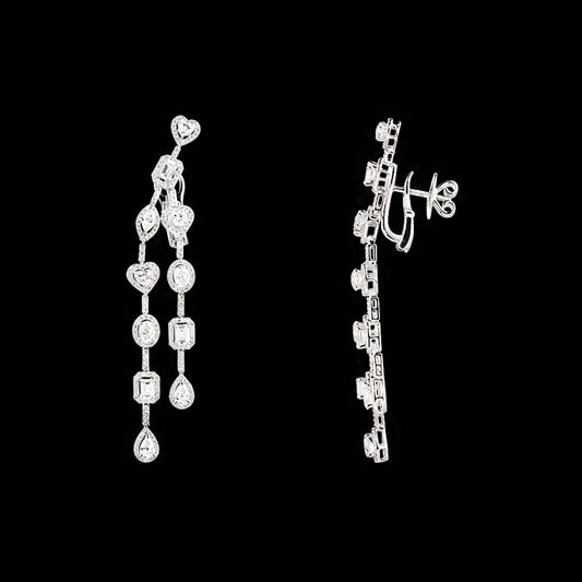 18K White Gold Diamond Jewellery - 7.705ct VVS-VS-GH