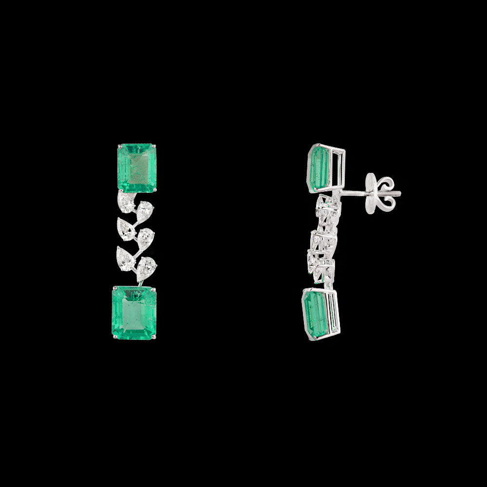18K White Gold Diamond Jewellery - 2.49ct VS-SI-IJ with Colour Stones