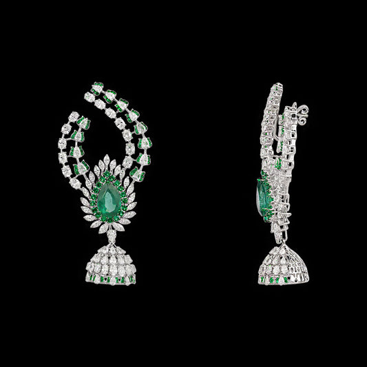 14K White Gold Diamond Jewellery - 13.33ct VS-SI-GH with Colour Stones