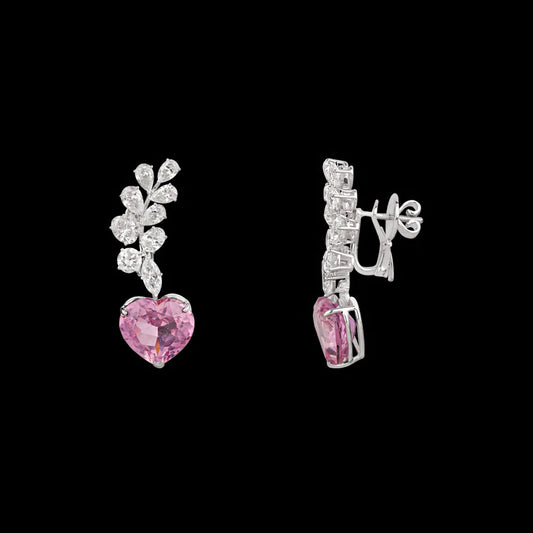 14K White Gold Diamond Jewellery - 5.55ct VS-SI-GH with Colour Stones