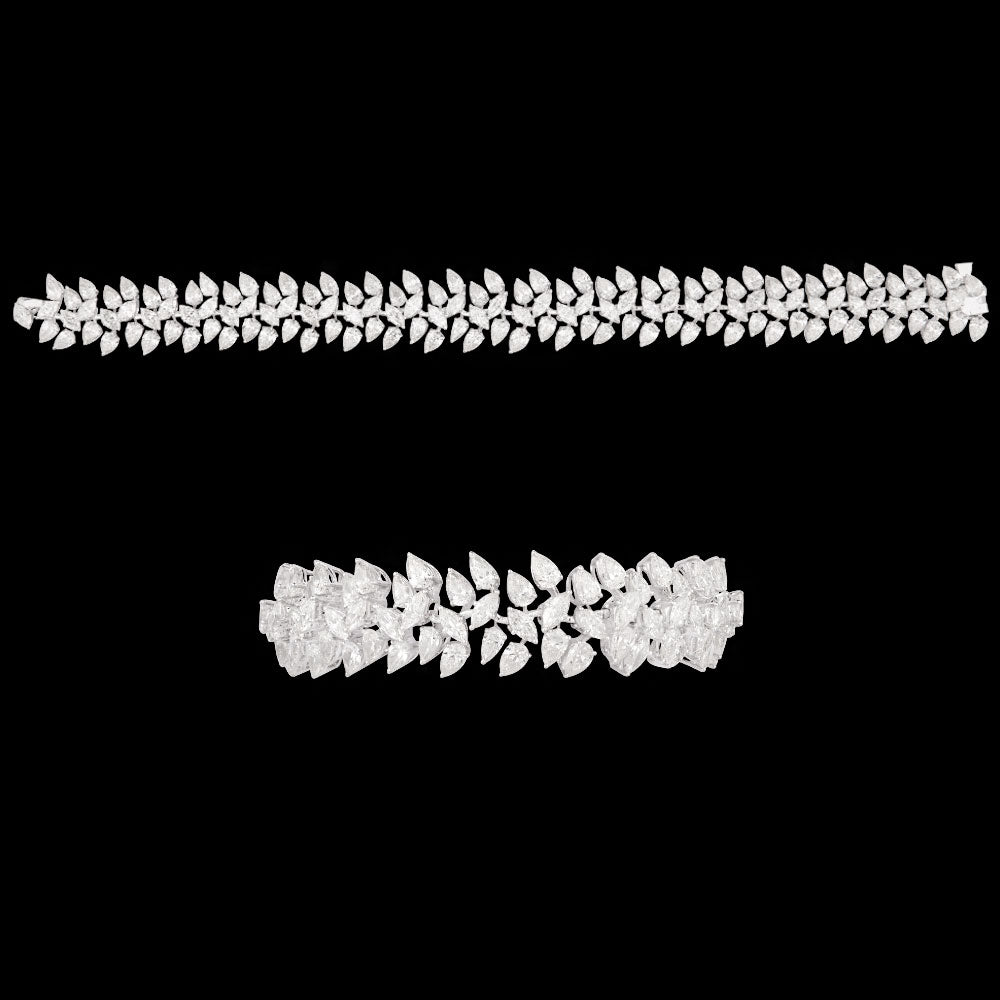 18K White Gold Diamond Bracelet - 17.76ct VVS-VS-IJ
