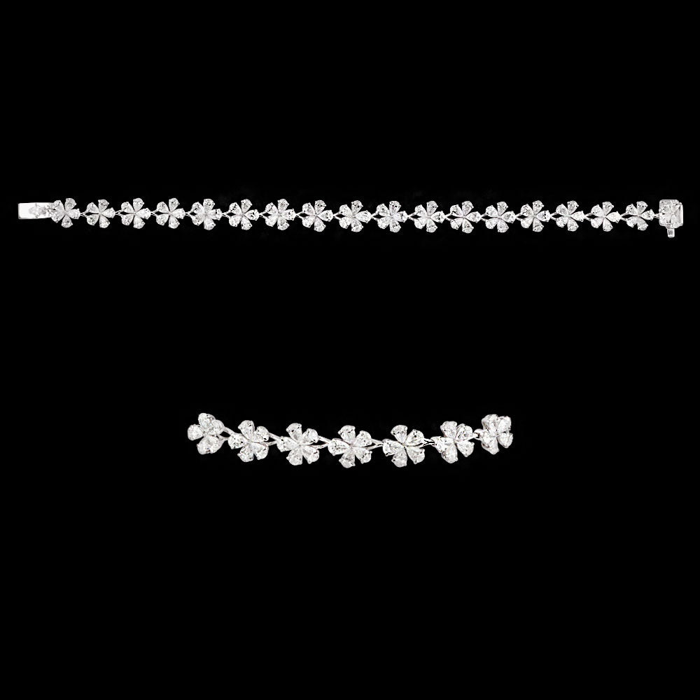 18K White Gold Diamond Bracelet - 8.04ct VVS-VS-EF