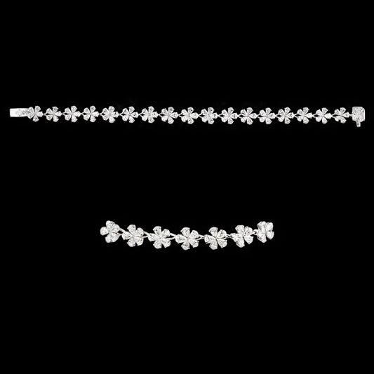 18K White Gold Diamond Bracelet - 8.04ct VVS-VS-EF