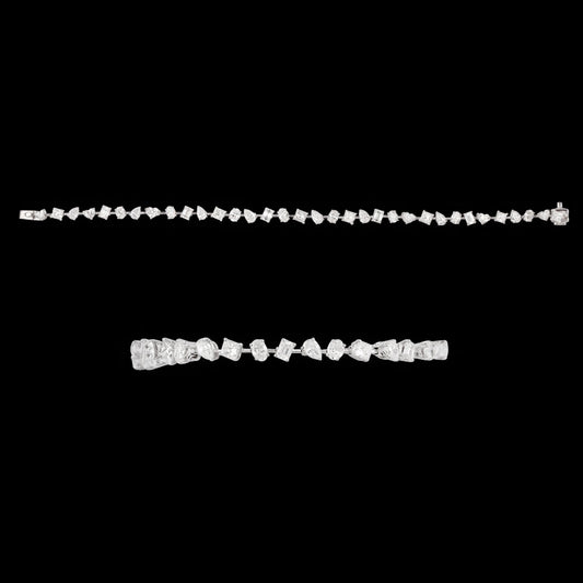 18K White Gold Diamond Bracelet - 5.46ct VVS-VS-EF