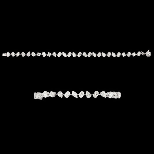 18K White Gold Diamond Bracelet - 8.583ct VVS-VS-HI
