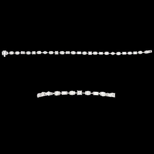 18K White Gold Diamond Bracelet - 5.79ct VVS-VS-HI