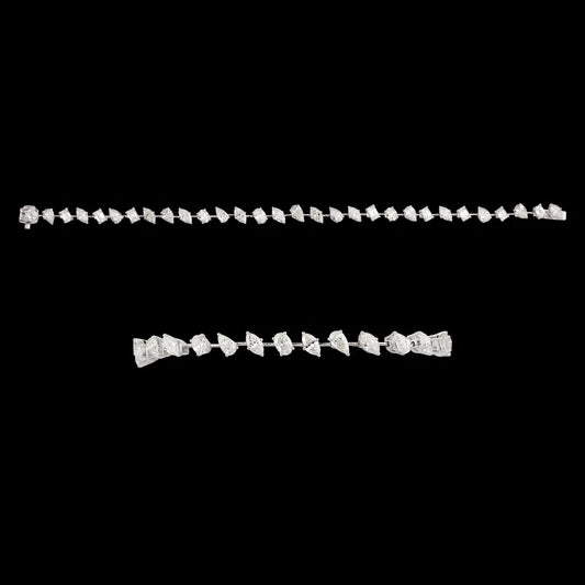 18K White Gold Diamond Bracelet - 5.69ct VS-SI-HI