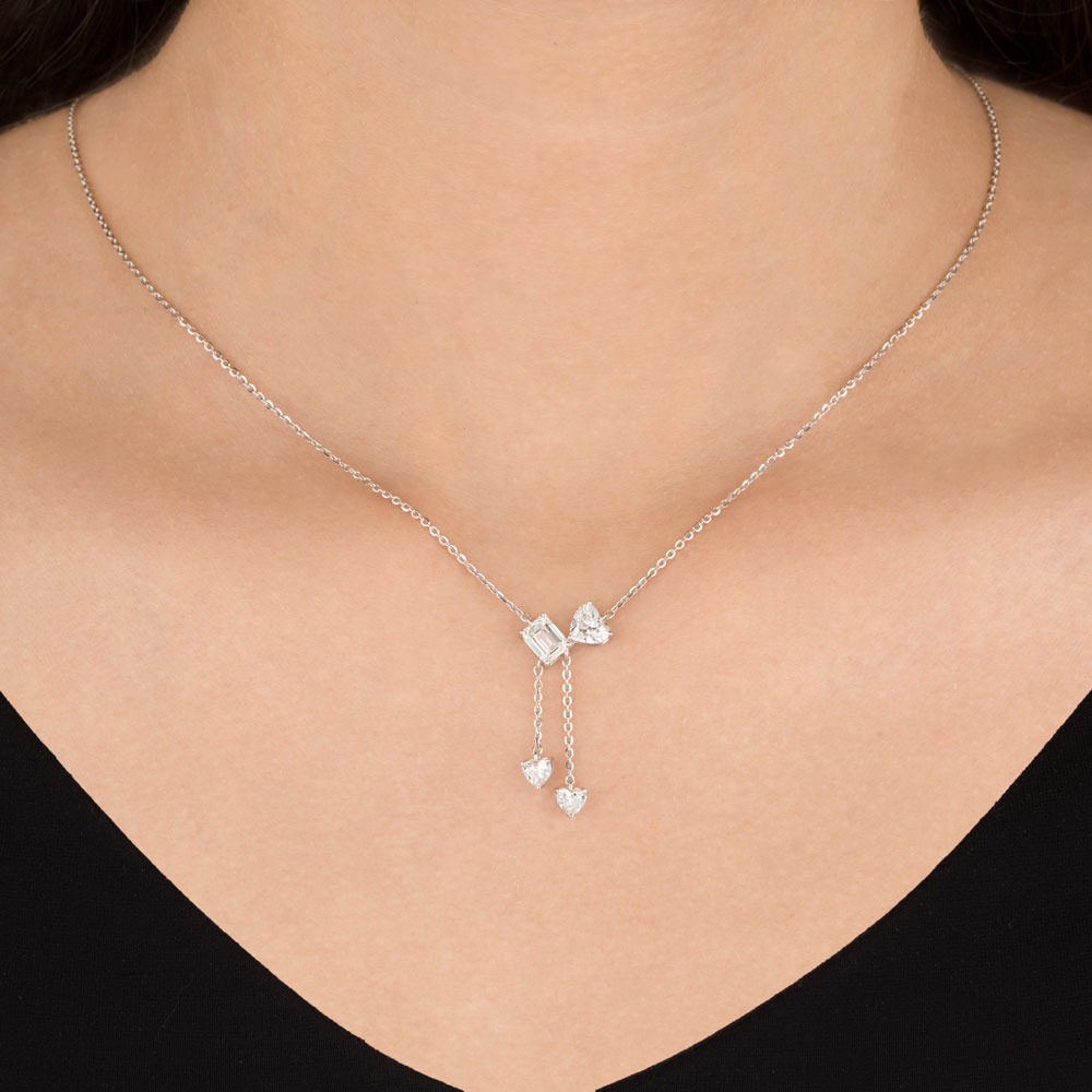 18K White Gold Diamond Jewellery - 1.587ct VVS-VS-GH