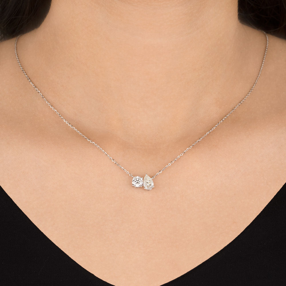 18K White Gold Diamond Jewellery - 1.392ct VVS-VS-IJ