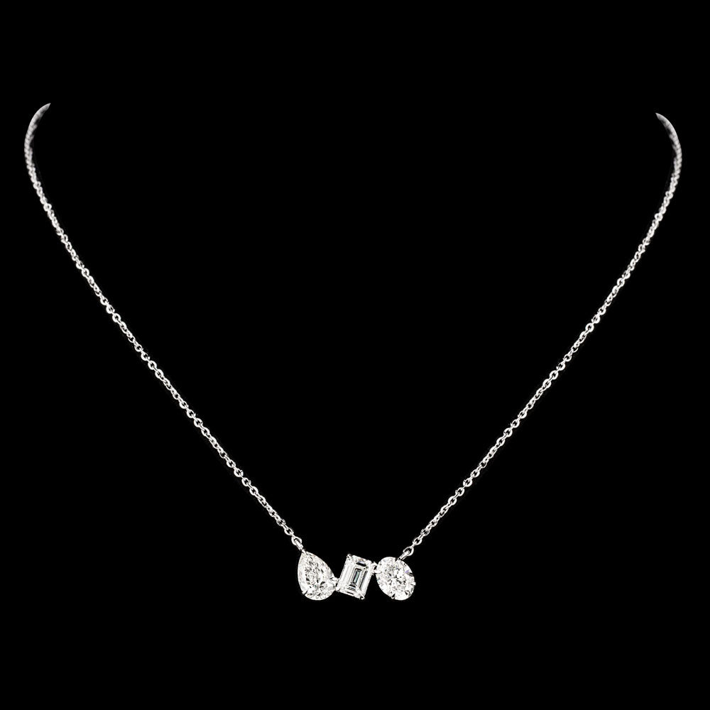 18K White Gold Diamond Jewellery - 2.138ct VVS-VS-GH
